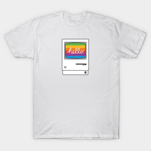 HELLO CLASSIC MAC T-Shirt by encip